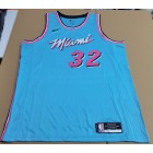 Maillot de Basket 32 O'neal Heat 2021 City Edition Bleu