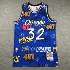 Maillot de Basket 32 O'neal Magic Graffiti Bleu