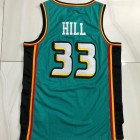 Maillot de Basket 33 Hill Pistons 1998-99 Vintage Vert
