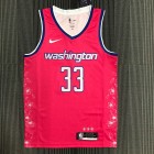 Maillot de Basket 33 Kuzma Washington Wizards 2022-23 Cherry Blossom City Rose
