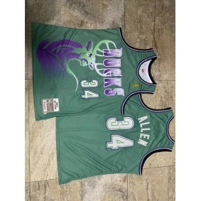 Maillot de Basket 34 Ray Allen 1996-97 Bucks Vert