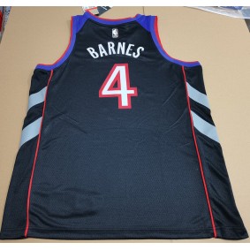 Maillot de Basket 4 Barnes Raptors Retro Violet