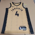 Maillot de Basket 4 Barnes Toronto Raptors 2024 City Doré