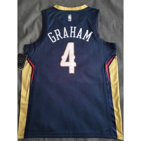 Maillot de Basket 4 Graham Paul New Orleans Hornets Bleu