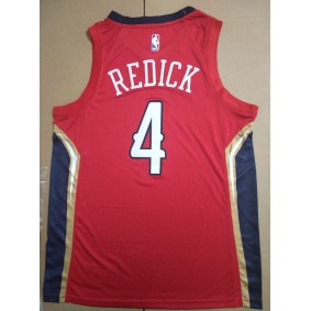 Maillot de Basket 4 Redick Pelicans Rouge