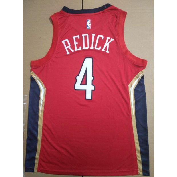 Maillot de Basket 4 Redick Pelicans Rouge