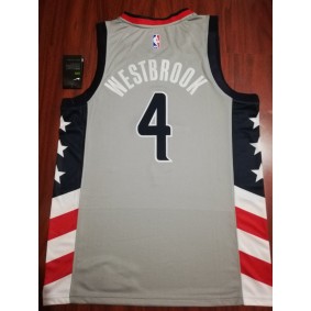 Maillot de Basket 4 Westbrook Wizards 2020-21 City Edition Gris