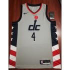 Maillot de Basket 4 Westbrook Wizards 2020-21 City Edition Gris