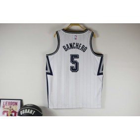 Maillot de Basket 5 Banchero Magic 2024-25 City Edition Blanc