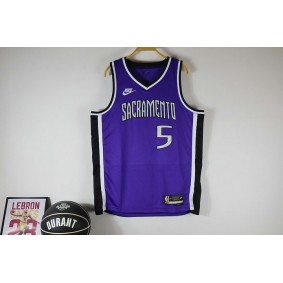 Maillot de Basket 5 Fox Kings 2024-25 Vintage Violet