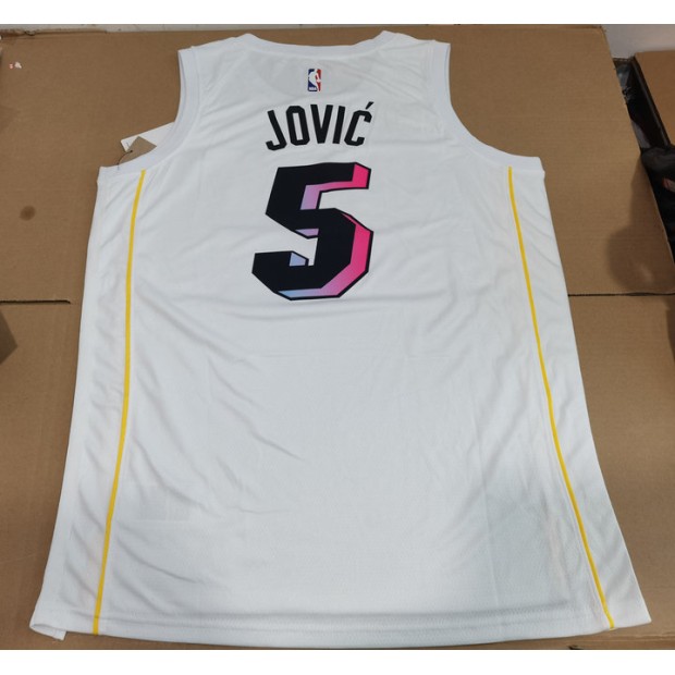 Maillot de Basket 5 Jovic Miami Heat 22-23 City Edition Blanc