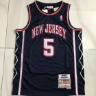 Maillot de Basket 5 Kidd New Jersey Nets 2006-07 Bleu Marine