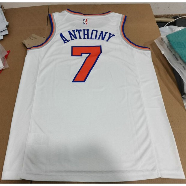 Maillot de Basket 7 Anthony New York Knicks Blanc