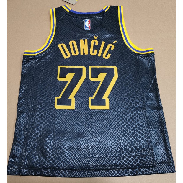 Maillot de Basket 77 Doncic Lakers 23-24 Special Noir