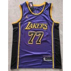 Maillot de Basket 77 Doncic Lakers 23-24 Statement Violet