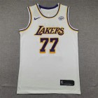 Maillot de Basket 77 Doncic Lakers Blanc