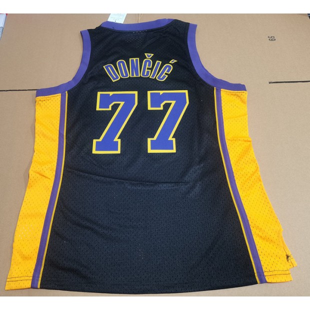 Maillot de Basket 77 Doncic Los Angeles Lakers Noir