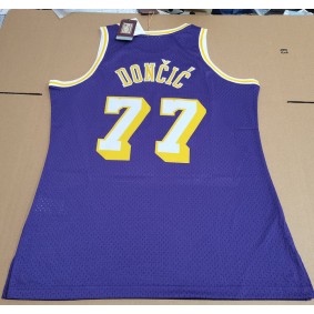 Maillot de Basket 77 Doncic Los Angeles Lakers Violet