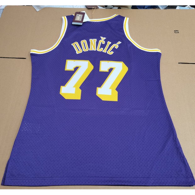 Maillot de Basket 77 Doncic Los Angeles Lakers Violet