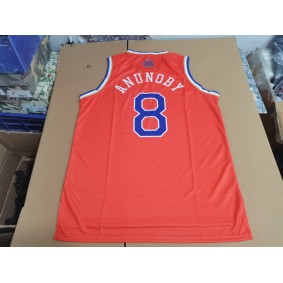 Maillot de Basket 8 Anunoby Knicks Orange