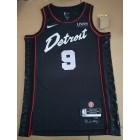 Maillot de Basket 9 Thompson Pistons 2024 City Edition Noir