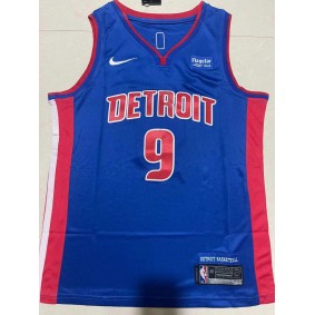 Maillot de Basket 9 Thompson Pistons Bleu