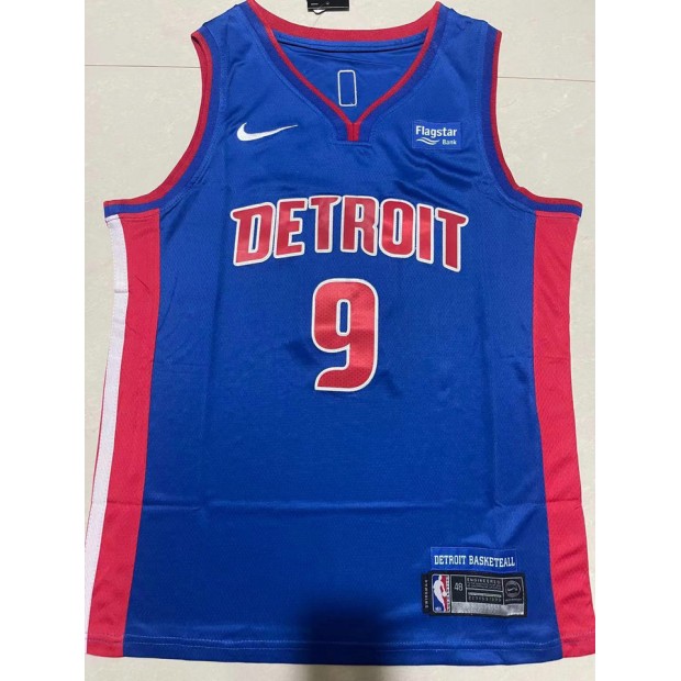 Maillot de Basket 9 Thompson Pistons Bleu