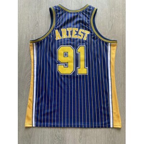 Maillot de Basket 91 Ron Artest Pacers 2003-2004 Marine