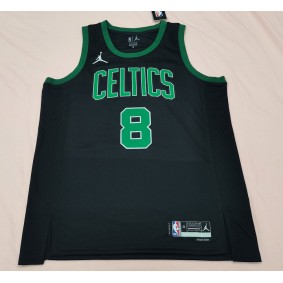 Maillot de Basket Boston Celtics 2024 Porzingis 8 Statement édition Noir
