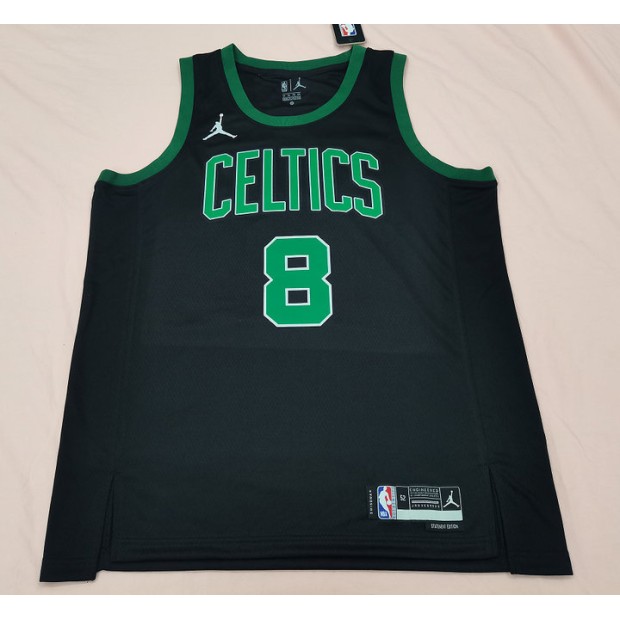 Maillot de Basket Boston Celtics 2024 Porzingis 8 Statement édition Noir