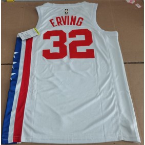 Maillot de Basket Brooklyn Nets 32 Erving Vintage Blanc