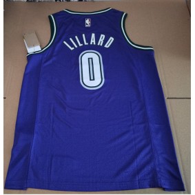 Maillot de Basket Bucks 2023 Lillard 0 Vintage Violet
