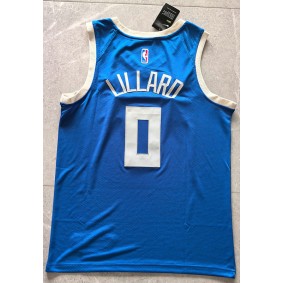 Maillot de Basket Bucks 2025 Lillard 0 City Edition Bleu