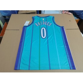 Maillot de Basket Charlotte Hornets Bridges 0 Personnalisé Vert