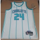 Maillot de Basket Charlotte Hornets Jordan Miller 24 Blanc