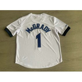 Maillot de Basket Manches Courtes 1 Mcgrady Magic Blanc