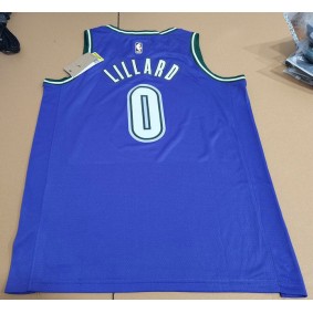Maillot de Basket NBA Bucks Lillard 0 Violet