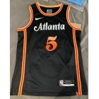 Maillot de Basket NBA Hawks 2022 2023 Murray 5 City Edition Noir