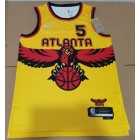 Maillot de Basket NBA Hawks 2022 Murray 5 City édition Jaune