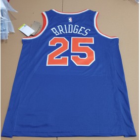 Maillot de Basket NBA Knicks 2023 Bridges 25 Bleu