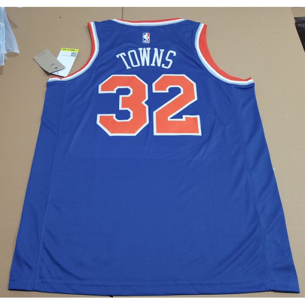 Maillot de Basket Towns 32 New York Knicks 2023 Bleu