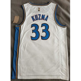 Maillot de Basket Washington Wizards 33 Kuzma 2023 City Edition Blanc