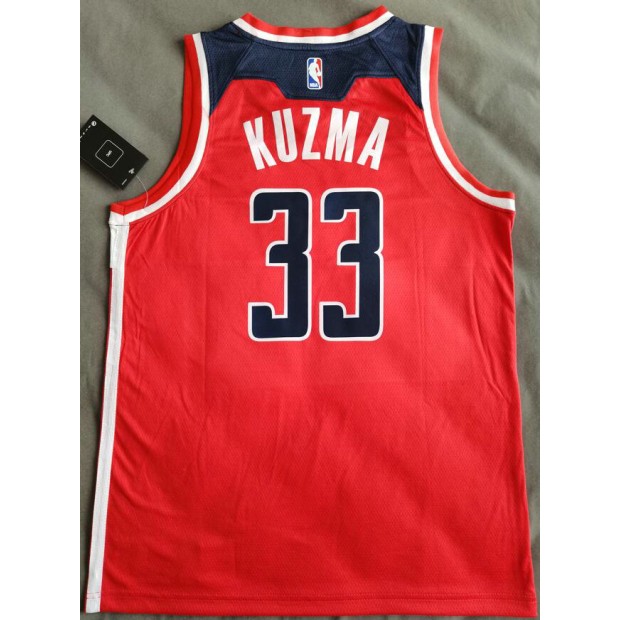 Maillot de Basket Washington Wizards 33 Kuzma Rouge