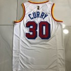 Maillot rétro authentique 30 Curry Warriors 2024-25 blanc