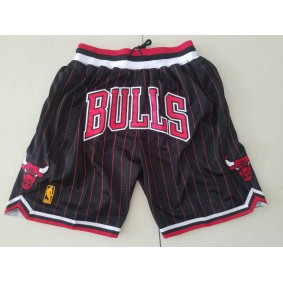 Short Chicago Bulls Chicago Just don Noir avec Stripe