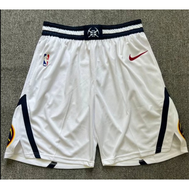 Short NBA Denver Nuggets Blanc