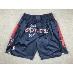 Short Philadelphia 76ers 2024 City Just Don Bleu Marine