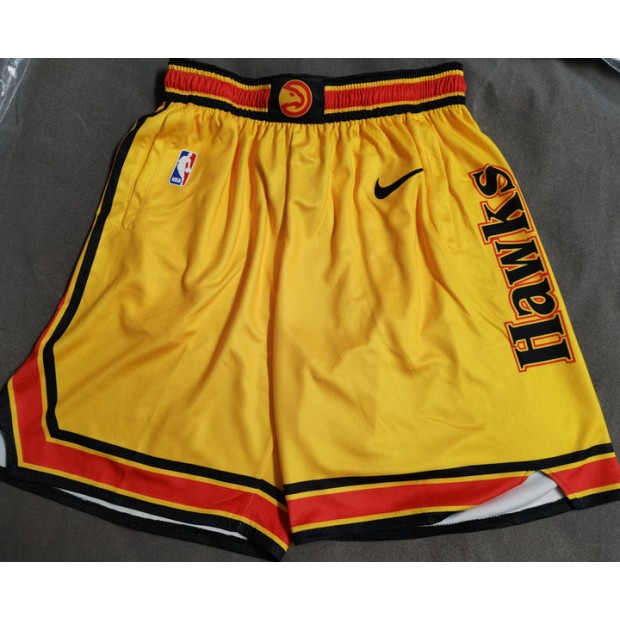 Shorts Atlanta Hawks 2021 2022 City Edition Jaune Presse A Chaud